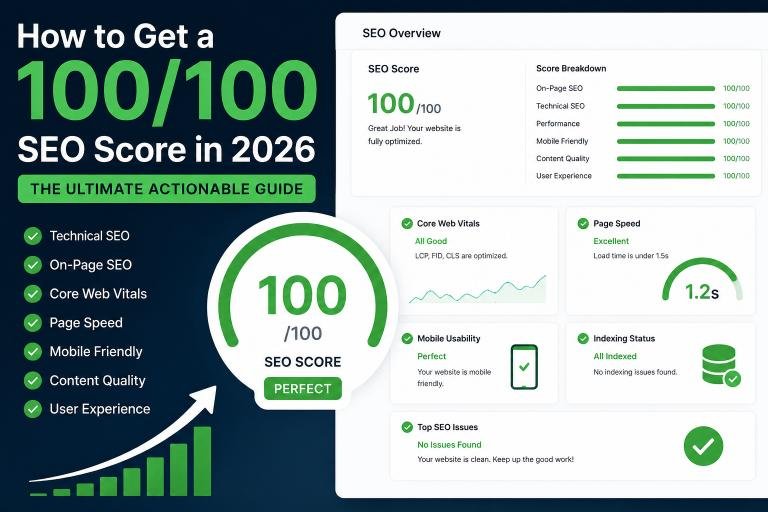 How to Get a 100/100 SEO Score in 2026: The Ultimate Actionable Guide